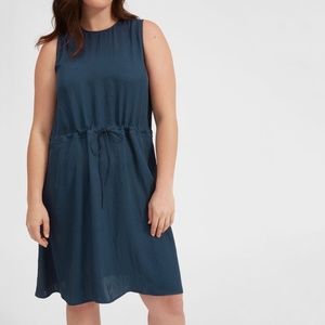 Everlane Navy GoWeave Drawstring Dress Size 2